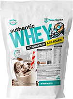 Whey Protein Cookies and Cream WiseHealth 