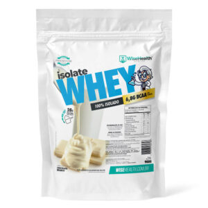 Whey Protein Isolado Chocolate Branco 900g WiseHealth
