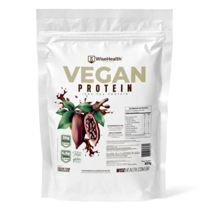 Vegan Protein Cacau e Chocolate 837g WiseHealth