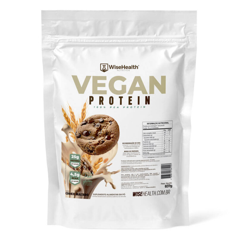 Vegan Protein Cookie Maltado 837g WiseHealth