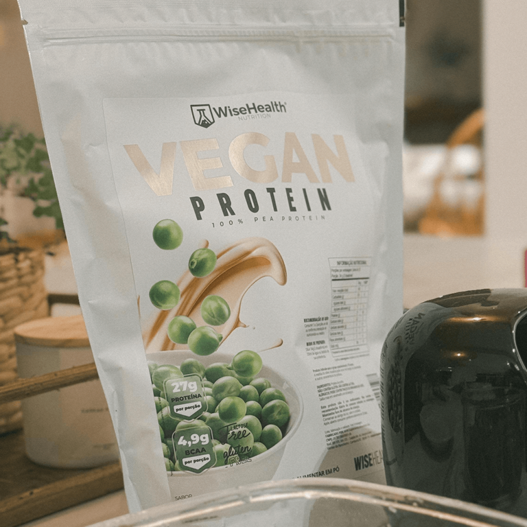 Comprar Proteína Vegana WiseHealth: embalagem do Vegan Protein sabor Natural