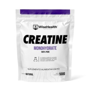 Creatina Monohidratada 100% Pura 500g WiseHealth