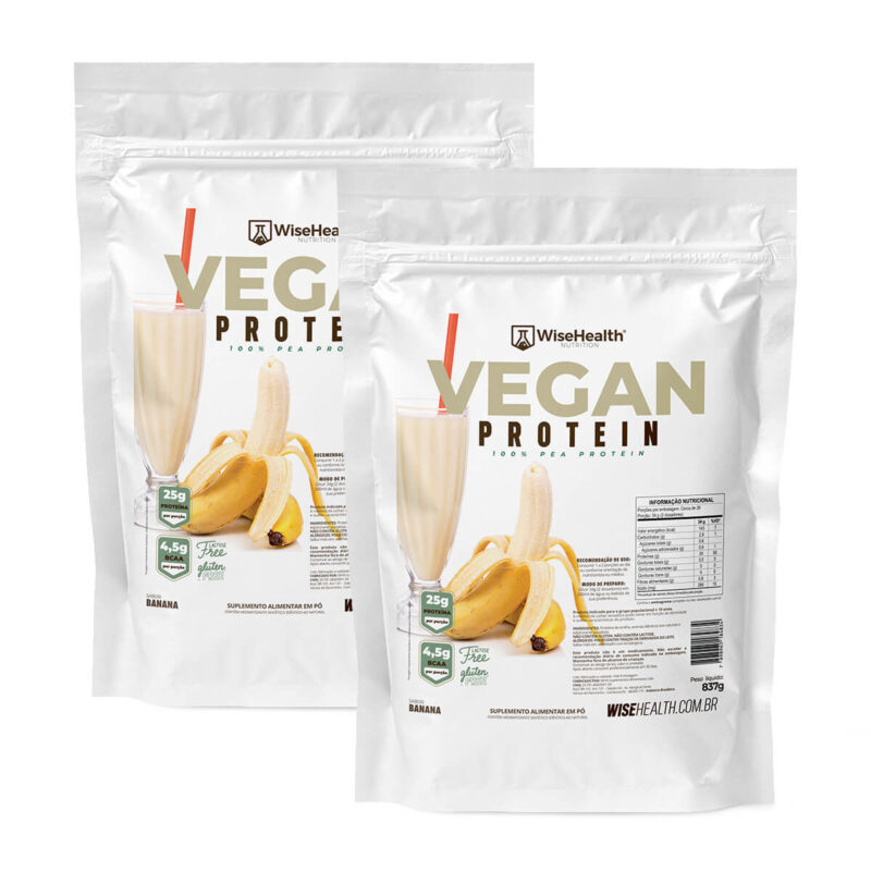 KIT Combo 2 Vegan Protein Banana 837g WiseHealth