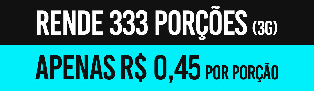 333 porções creatina