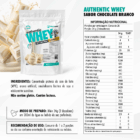Tabela Authentic Whey Chocolate Branco Wise