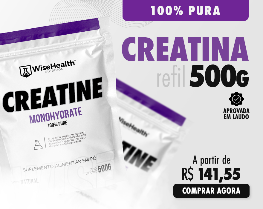 Compre Creatina 100% Pura WiseHealth 500g