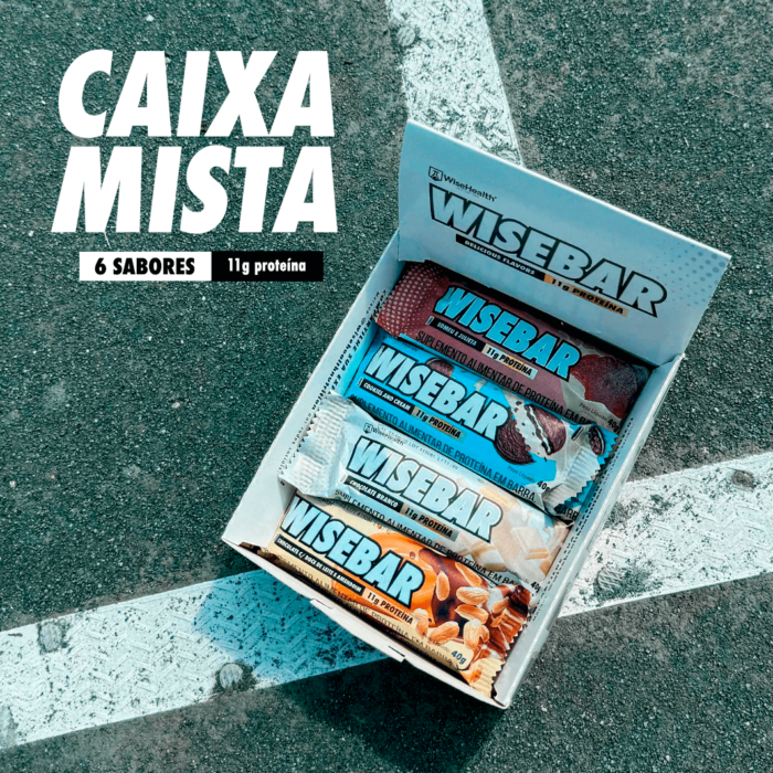 Caixa mista wisebar 6 sabores