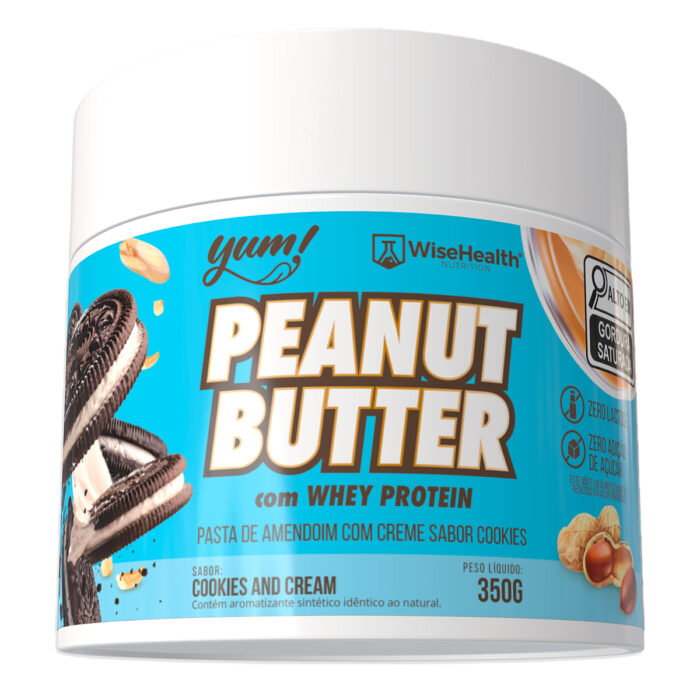 Pasta de Amendoim Cookies and Cream WiseHealth