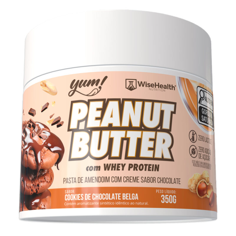 Pasta de Amendoim Cookies de Chocolate Belga WiseHealth