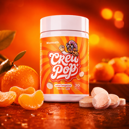 Creapop Creatina Mastigável sabor Tangerina
