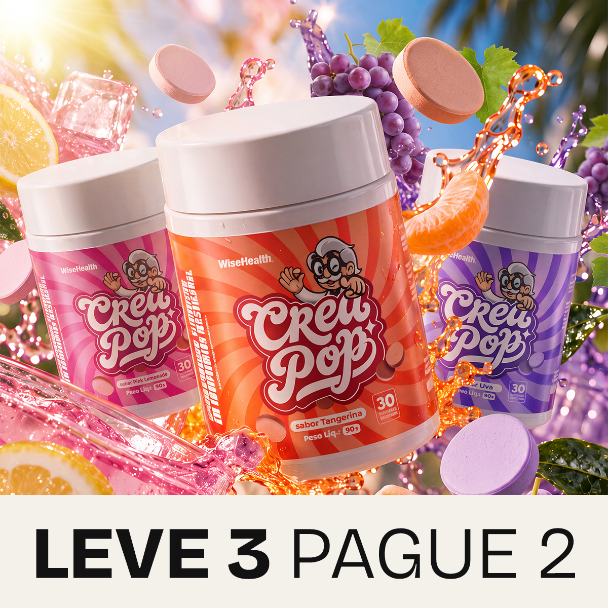 Creapop creatina leve 3 pague 2