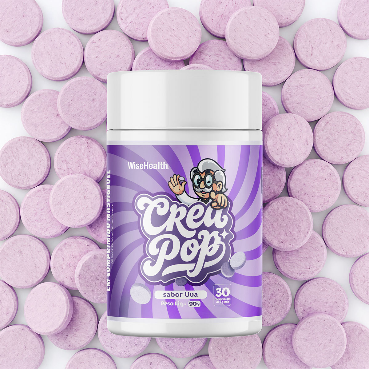 creapop pastilhas mastigáveis creatina