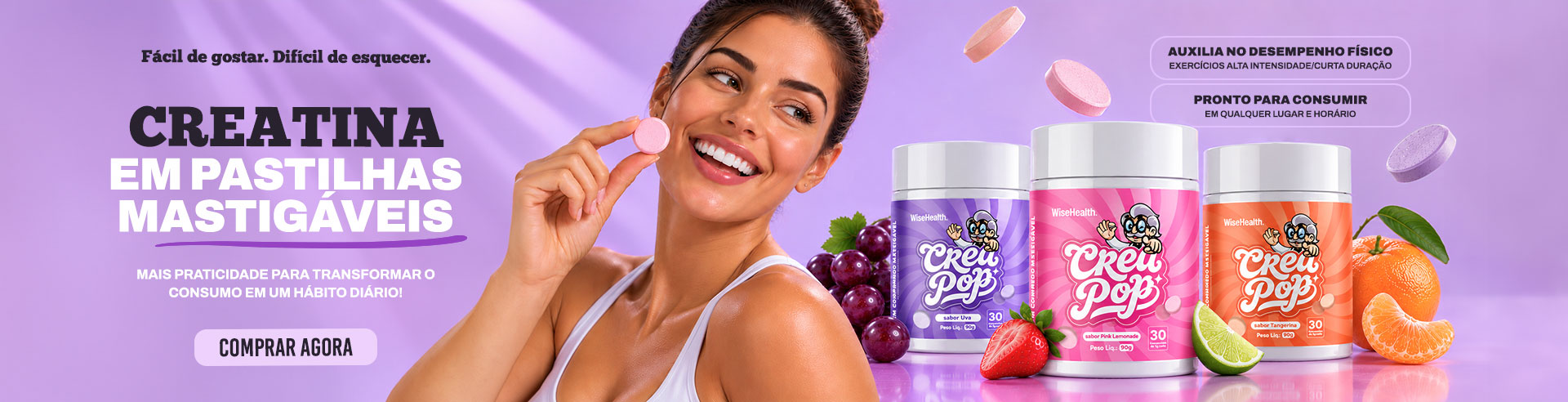 Creatina em pastilhas wise